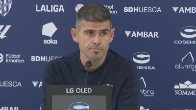 Antonio Hidalgo, durante la rueda de prensa. Foto: Aragón Deporte