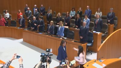 Concepción Gimeno ha tomado posesión este viernes de su puesto como Justicia de Aragón.