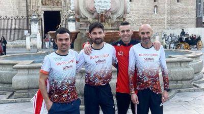 Equipo de Running Zaragoza que se ha proclamado subcampeón de España de maratón.