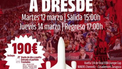 Casademont Zaragoza organiza viaje a Dresde.