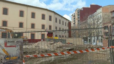 Obras del albergue municipal de Zaragoza.