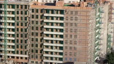 Fachada de un edificio en construcción. / Europa Press