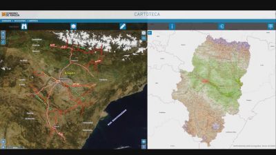 Herramienta geoespacial que ha presentado el Gobierno de Aragón.