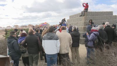 Algunos de los asistentes al acto que ha tenido lugar en Huesca