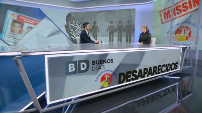 La portavoz de la Policía Naiconal Rocío Gracia en el plató de Buenos Días de Aragón TV.