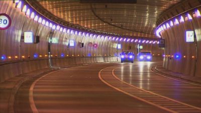 Obras de mantenimiento túnel de Somport.