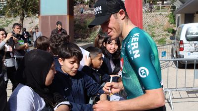 Pablo Castrillo está rindiendo a un gran nivel en la Volta a Catalunya.