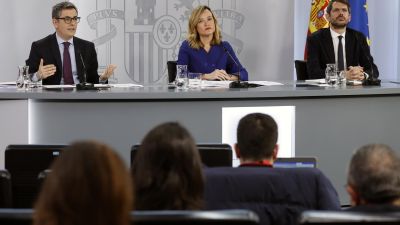 Rueda de prensa tras el Consejo de Ministros de este martes.