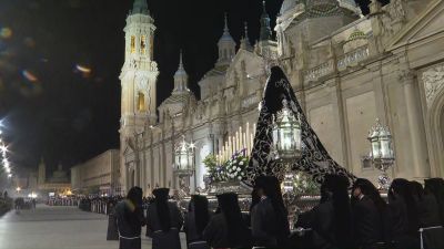 Imagen del Encuentro en la plaza del Pilar.