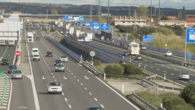 Ronda Norte de Zaragoza este lunes.