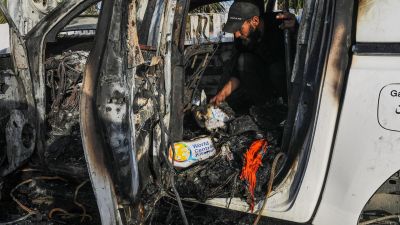 Los trabajadores de World Central Kitchen se encontraban en el enclave palestino en el contexto de una misión humanitaria. / EFE