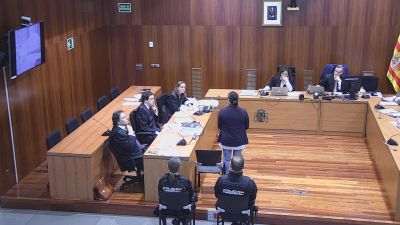 Primera sesión del juicio en la Audiencia Provincial de Zaragoza.