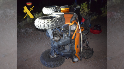 Imagen del 'quad' accidentado. | Guardia Civil
