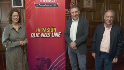 Presentación de la etapa turolense de la Vuelta ciclista femenina.