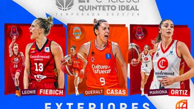 Mariona Ortiz y Leo Fiebich están en el quinteto idea de la temporada.