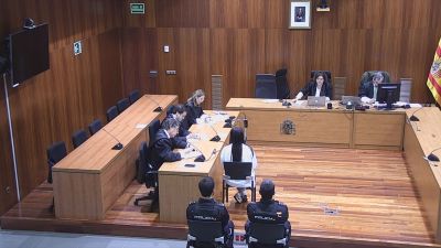 La acusada oyendo el veredicto del jurado este lunes.