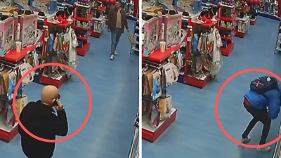 A la izquierda, el líder de la banda, y a la derecha, el encargado de esconderse y robar la caja fuerte.