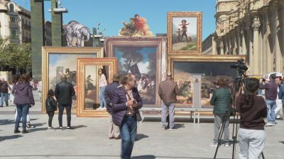 La plaza del Pilar es el epicentro de las III Fiestas Goyescas.