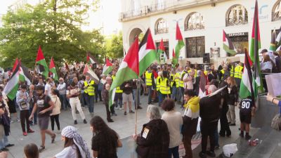 Más de 400 personas se han unido a la convocatoria en la capital aragonesa.