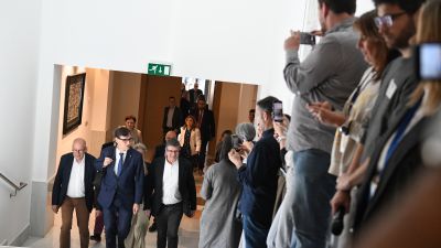 El exministro de Sanidad, Salvador Illa, llega a la Comisión sobre mascarillas. / Europa Press.