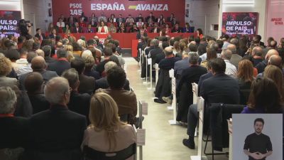 El Comité Federal del PSOE durante la intervención de la vicesecretaria general del PSOE, María Jesús Montero. / PSOE