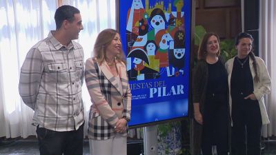 Presentación del cartel ganador de las Fiestas del Pilar 2024.