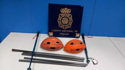 Material incautado a los ultras del Valladolid. | Policía Nacional
