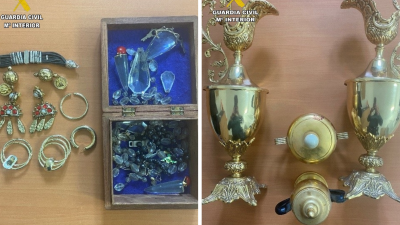 Objetos sustraídos. / Guardia Civil