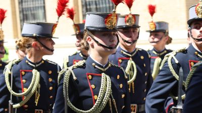 La princesa Leonor el pasado 4 de mayo en la Academia General Militar de Zaragoza. / Europa Press