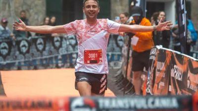 Osanz durante una carrera.