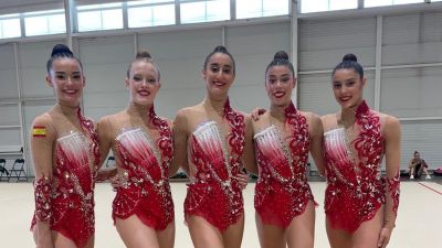 Inés Bergua junto con sus compañeras de Selección.