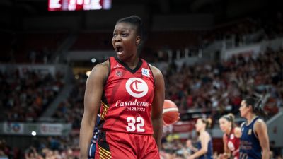 Christelle Diallo, en un partido de esta temporada.