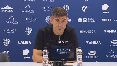 Antonio Hidalgo, durante su comparecencia tras el encuentro.