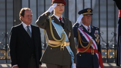 La princesa Leonor durante la Pascua Militar, en el Palacio Real. / Europa Press