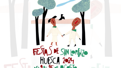 Cartel de las Fiestas de San Lorenzo 2024. / Ayuntamiento de Huesca
