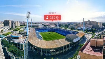 Una imagen del estadio de La Romareda.