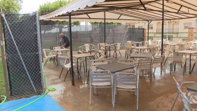 En algunos municipios, las lluvias provocado daños materiales.