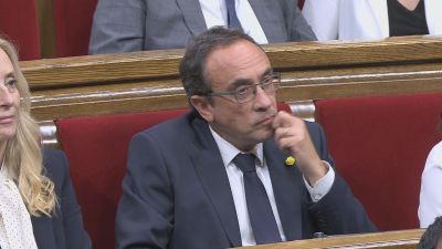 Josep Rull durante la segunda ronda de la votación.