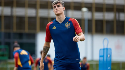 Alejandro Francés, con la selección española