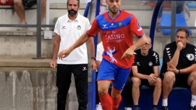 Daniel Santigosa durante su etapa en la SD Tarazona. Foto: X de la UD Barbastro.