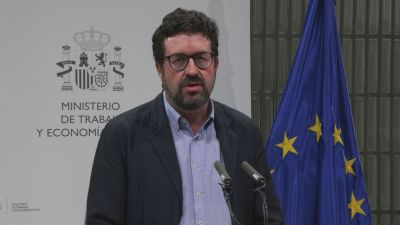 El secretario de Estado de Trabajo, Joaquín Pérez Rey, en rueda de prensa. / EFE