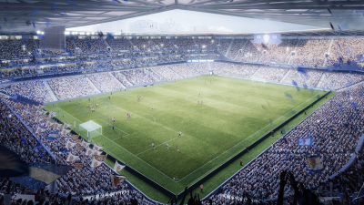 Diseño del futuro estadio de La Romareda. / IDOM