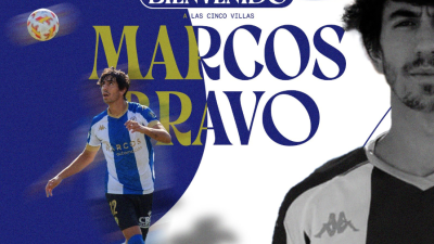 Marcos Bravo, nuevo refuerzo de la SD Ejea. Foto: X de la SD Ejea.