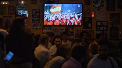 Varios municipios aragoneses instalan pantallas gigantes para ver la final de la Eurocopa. / Europa Press