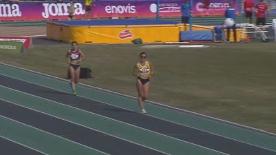 Eva Rico durante la carrera de este sábado.