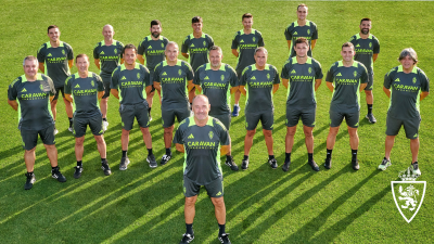 Cuerpo técnico del Real Zaragoza para la temporada 2024/25. Foto: Web del Real Zaragoza.