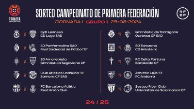 Imagen de la primera jornada del grupo I de la Primera RFEF.