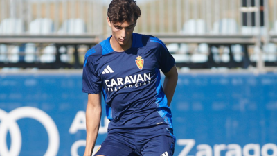 Juan Sebastián durante un entrenamiento. Foto: Real Zaragoza.