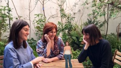 Marta Fernández, Inés Prádanos y Aroa Martín, las emprendedoras zaragozanas detrás del proyecto 'Patrimonio Extraordinario'. / Ad Hoc Gestión Cultural