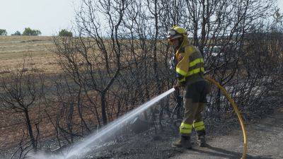 Extinguido el incendio del Pueyo de Araguás./ Gobierno de Aragón